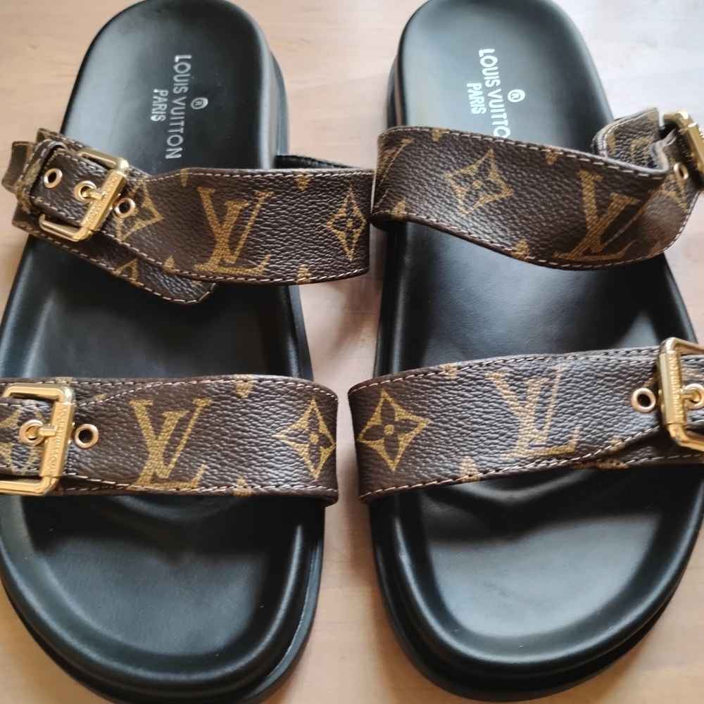 Louis Vuitton Monogram Brown Sandals for Women